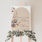 Boho Wedding Welcome Sign, Reception Fall Wedding Signs, Entrance Sign